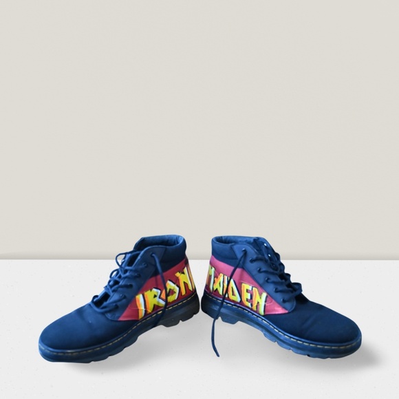Hand-Painted Doc Martens Boots – Iron Maiden “Eddie” Tribute - Picture 2 of 4